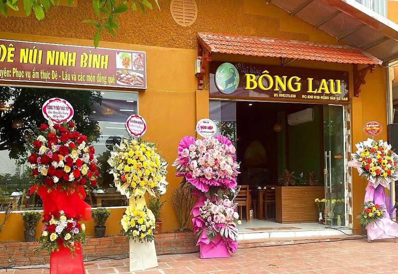 Nhà hàng Bông Lau - Đặc sản Dê núi Ninh Bình ở KĐTM Đồng Văn, Duy Tiên