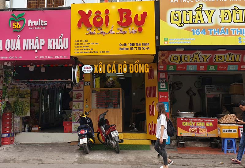 Xôi Bự - Quán xôi cá rô đồng tại 106D Thái Thịnh, Hà Nội