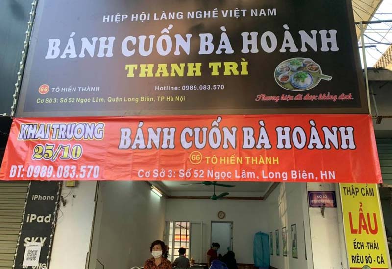 Bánh Cuốn Bà Hoành Thanh Trì - 52 Ngọc Lâm, Long Biên