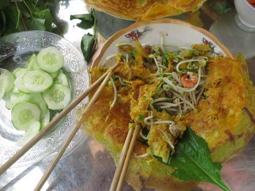 Bánh xèo bông điên điển