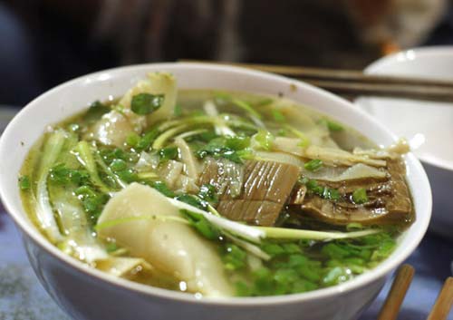 Bún ngan măng Hà Nội