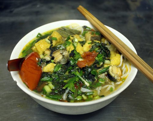 Bún ốc chuối đậu Hà Nội