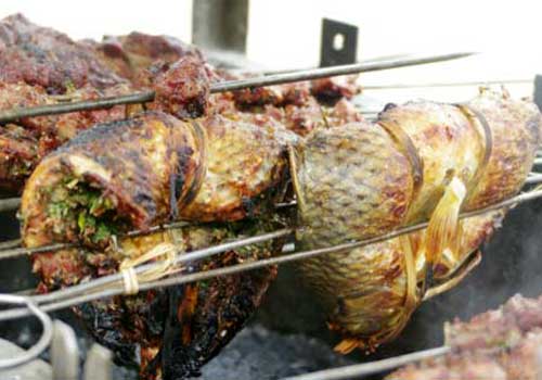 Cá suối nướng - Pa pỉnh tộp - Ẩm thực Mù Cang Chải