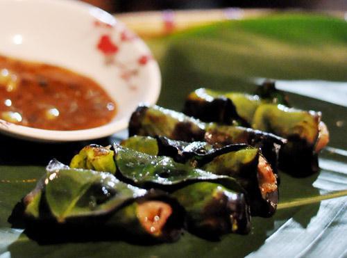 Chả cuốn lá bưởi Hòa Bình