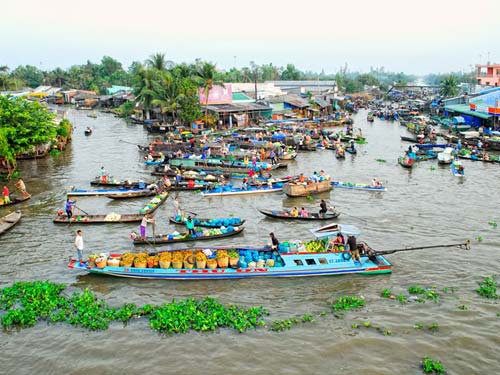 Chợ nổi Ngã Năm Sóc Trăng