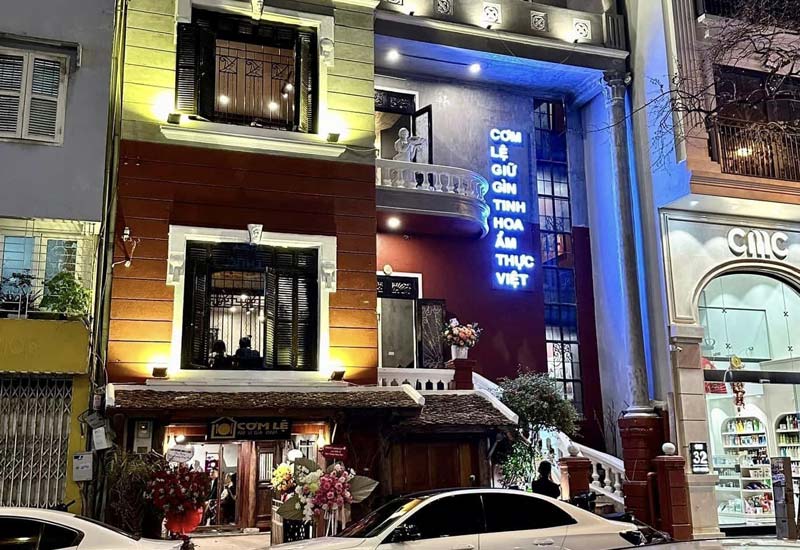 Cơm Lệ - Quán cơm Gia đình truyền thống tại 34 Nguyễn Trường Tộ, Hà Nội