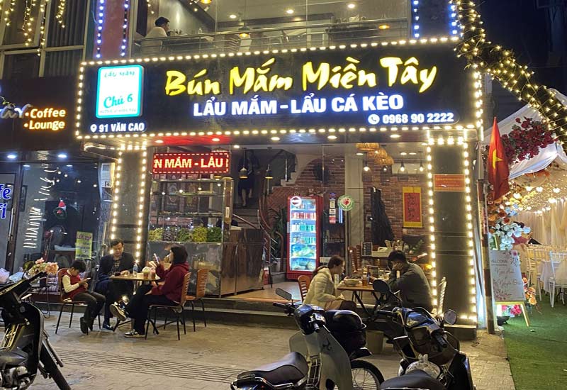 Lẩu Mắm Chú 6 - Quán Bún mắm Miền Tây ở 91 Văn Cao, Hà Nội