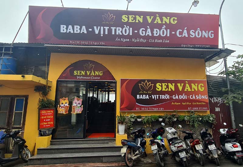 Nhà Hàng Sen Vàng - 50/52 Tô Ngọc Vân, Tây Hồ