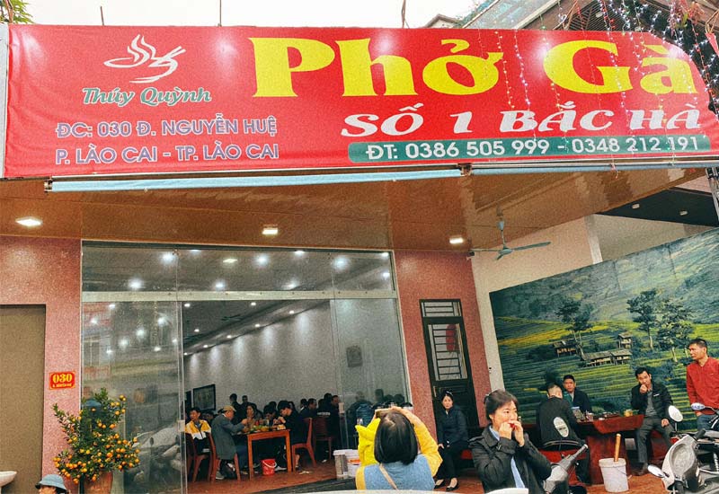 Phở Gà Thúy Quỳnh - Quán Phở Gà số 1 Bắc Hà tại 030 Nguyễn Huệ, thành phố Lào Cai