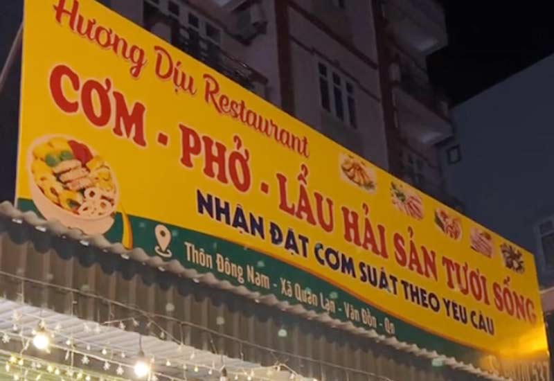Nhà hàng Hương Dịu - Cơm phở, Lẩu hải sản ở Quan Lạn