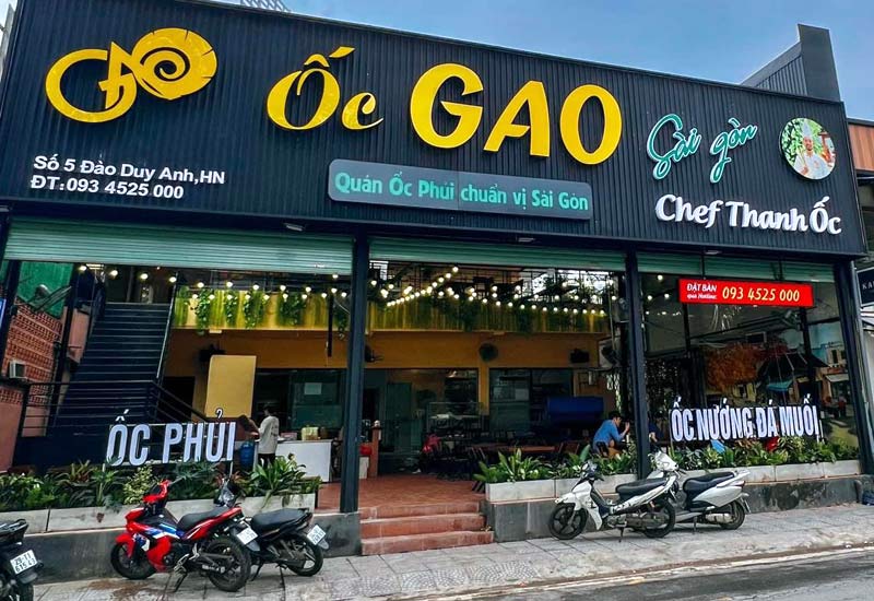 Ốc Gao - Quán ốc lớn ở 5 Đào Duy Anh, Đống Đa, Hà Nội