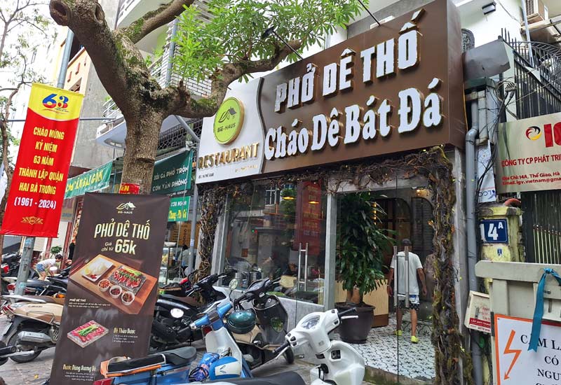 Nhà Hàng Bio Haus - Phở Dê Thố, Cháo Dê Bát Đá ở 14 Thể Giao, Hà Nội