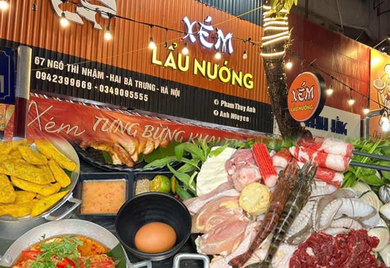 Xém Lẩu Nướng - Đồ Thái vỉa hè, Lẩu nướng Tomyum ở 67 Ngô Thì Nhậm, Hà Nội