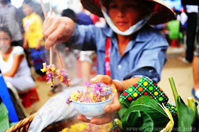 Xôi 7 màu của người Nùng Dín Lào Cai