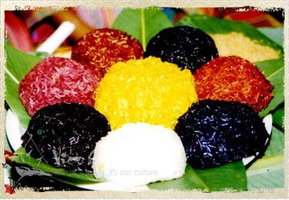 Xôi ngũ sắc Sapa
